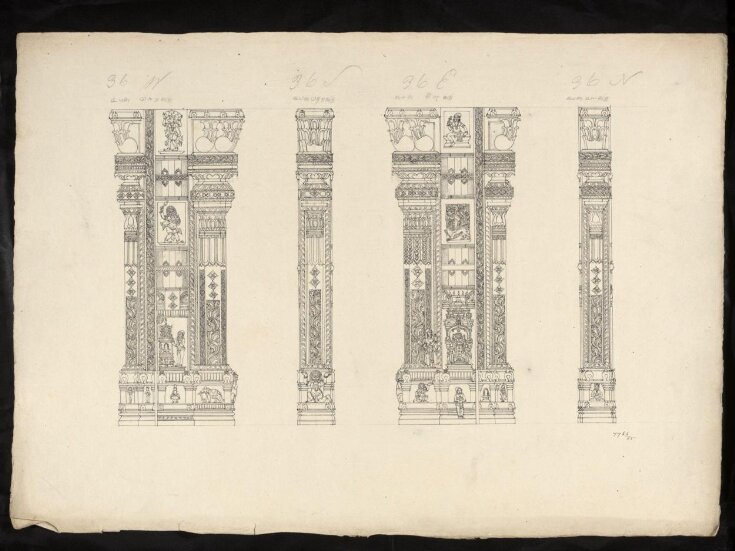 Architectural drawing of Tirumala Nayak at Madura, top image