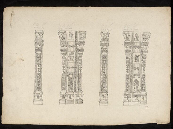 Architectural drawing of Tirumala Nayak at Madura, top image