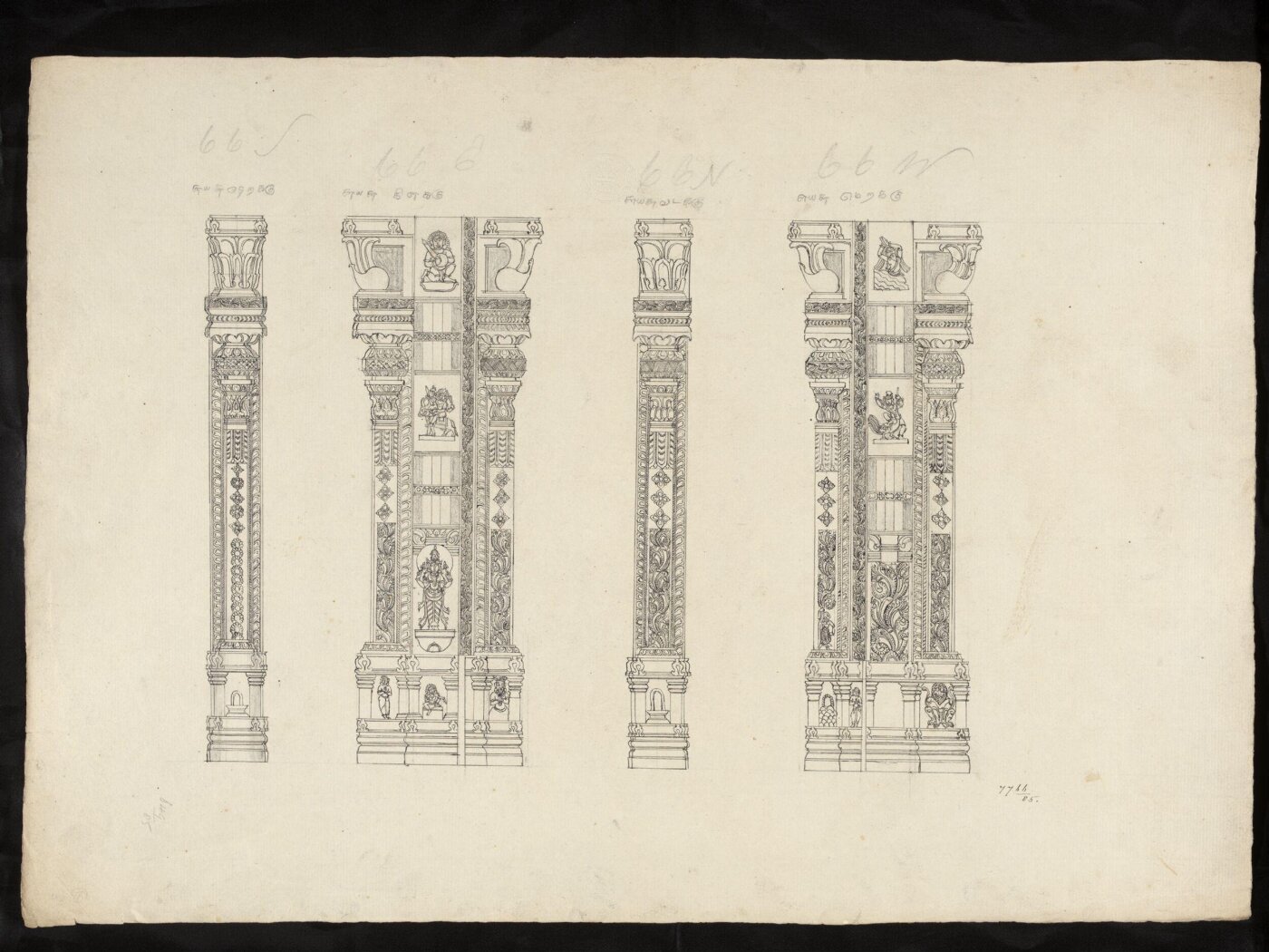 Unknown, Architectural drawing of Tirumala Nayak at Madura,