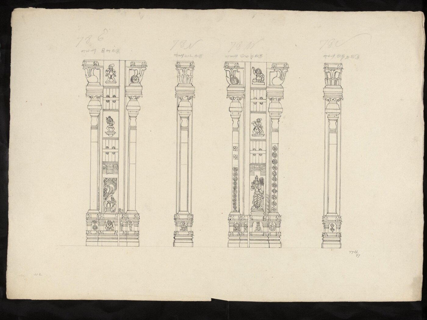 Unknown, Architectural drawing of Tirumala Nayak at Madura,