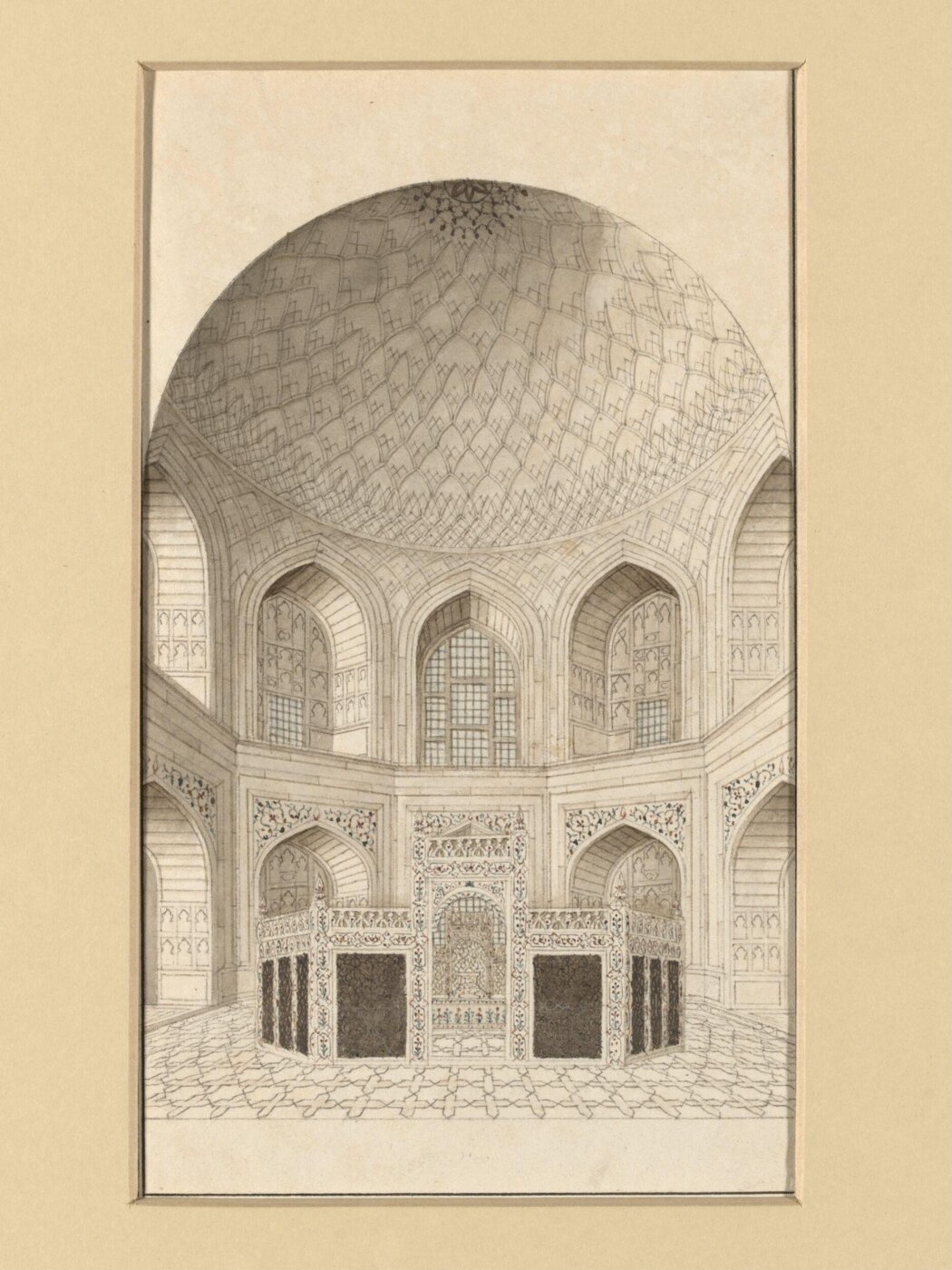 Unknown, Interior of the Taj Mahal