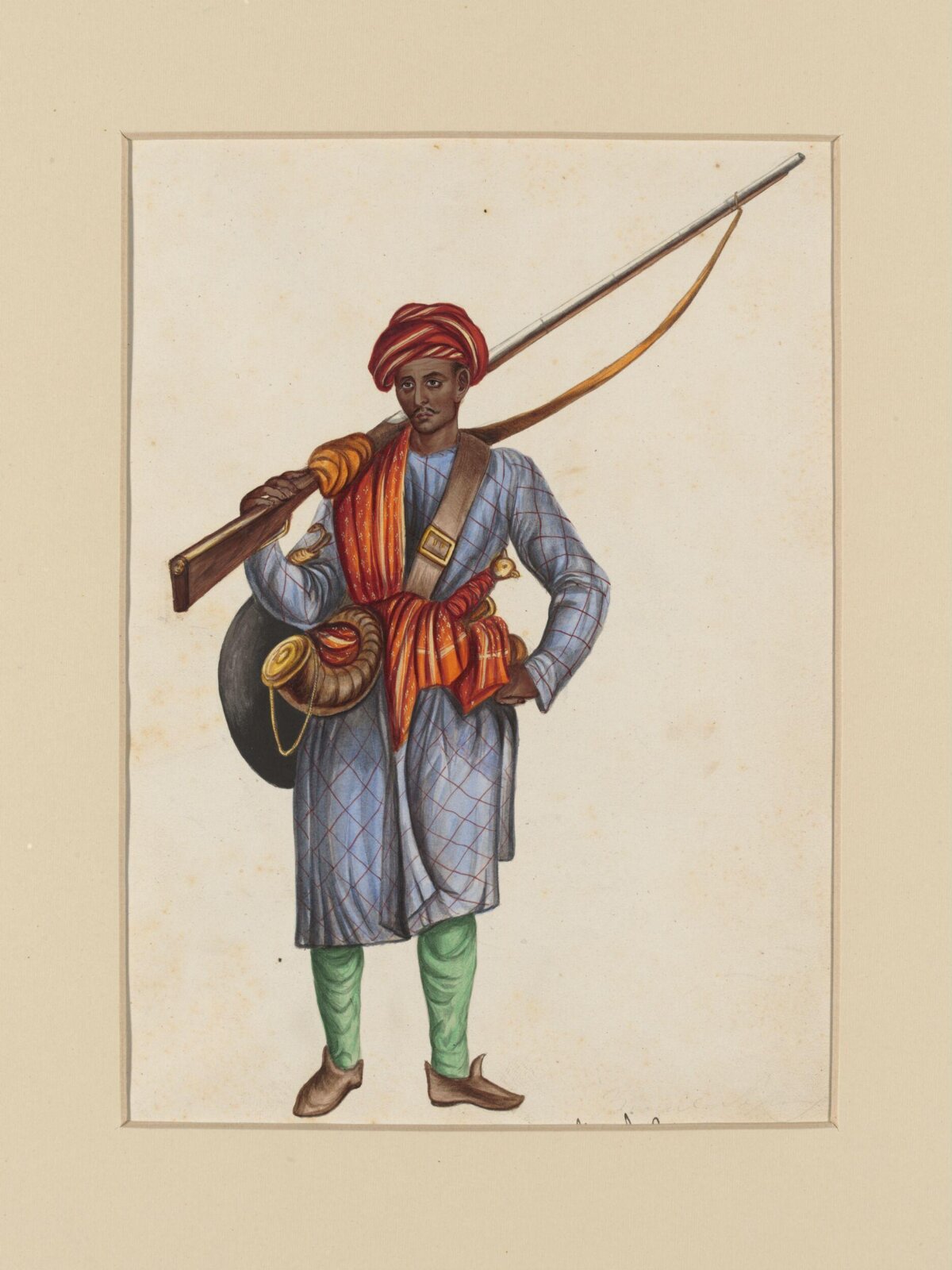 A Mughal Infantryman, ca. 1850