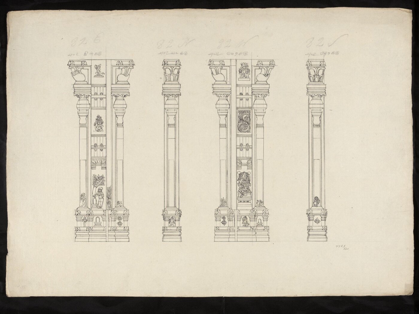 Unknown, Architectural drawing of Tirumala Nayak at Madura,