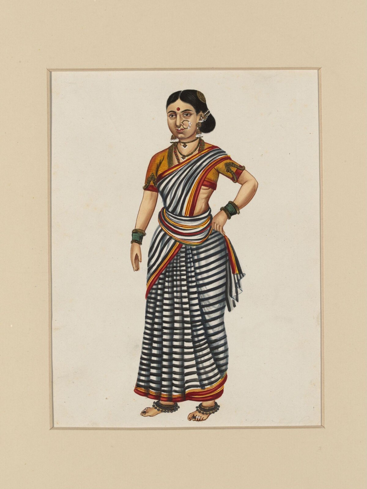 A dancing girl, ca. 1850
