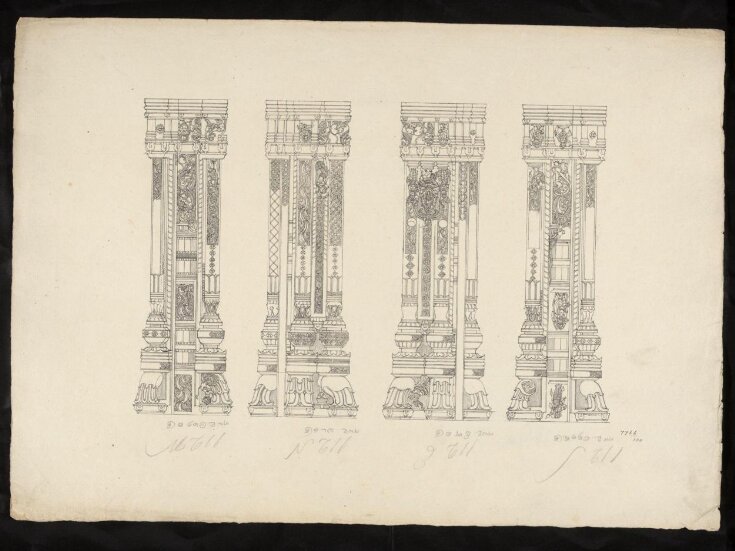 Architectural drawing of Tirumala Nayak at Madura, top image