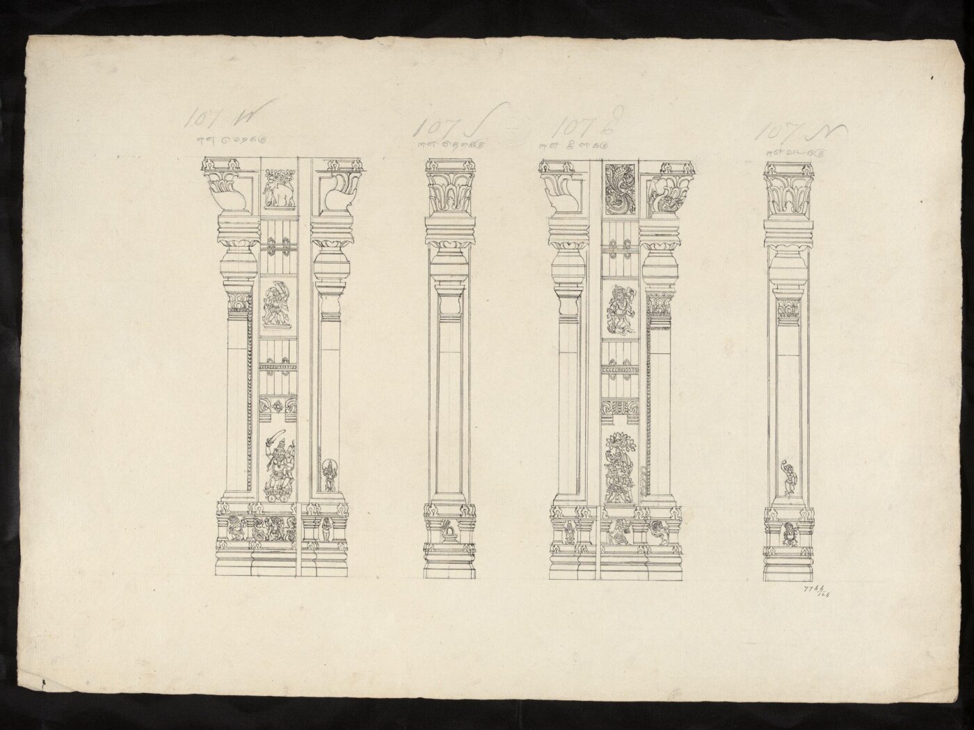 Unknown, Architectural drawing of Tirumala Nayak at Madura,
