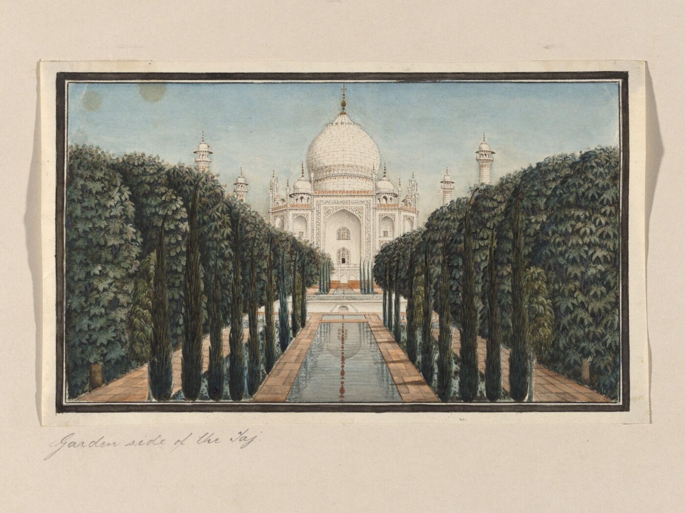 Unknown, Garden side of the Taj