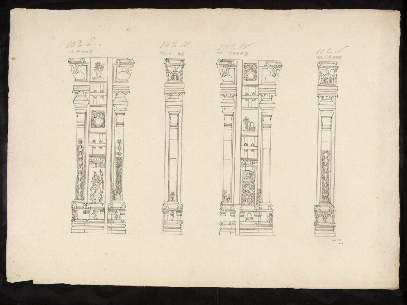 Unknown, Architectural drawing of Tirumala Nayak at Madura,