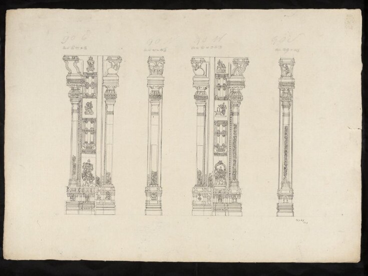 Architectural drawing of Tirumala Nayak at Madura, top image