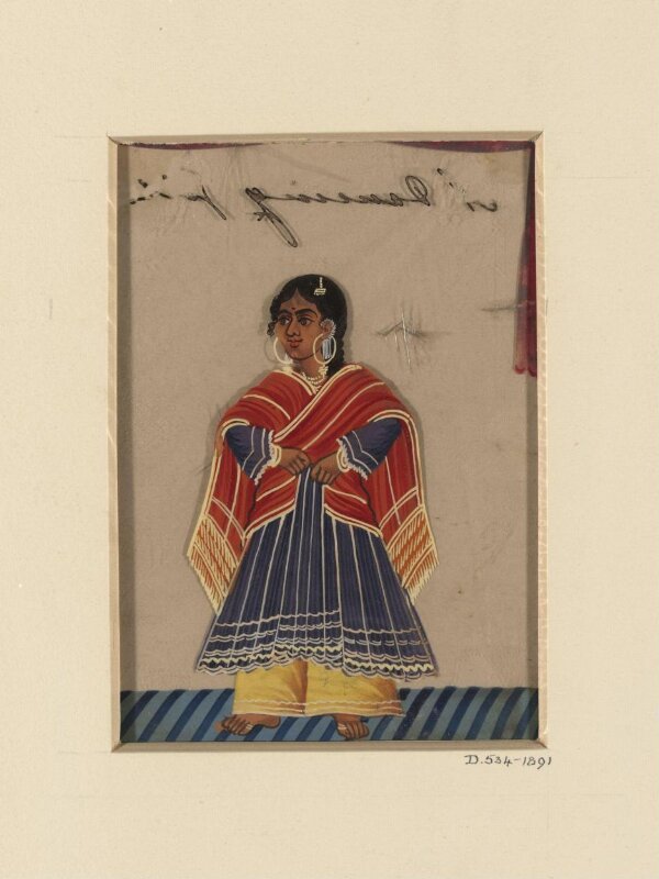 One of Fifteen drawings depicting household servants