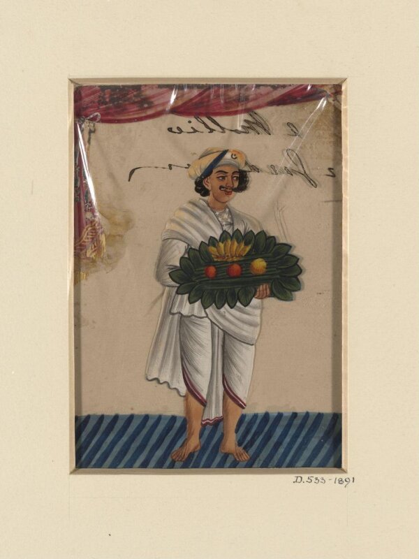 One of Fifteen drawings depicting household servants