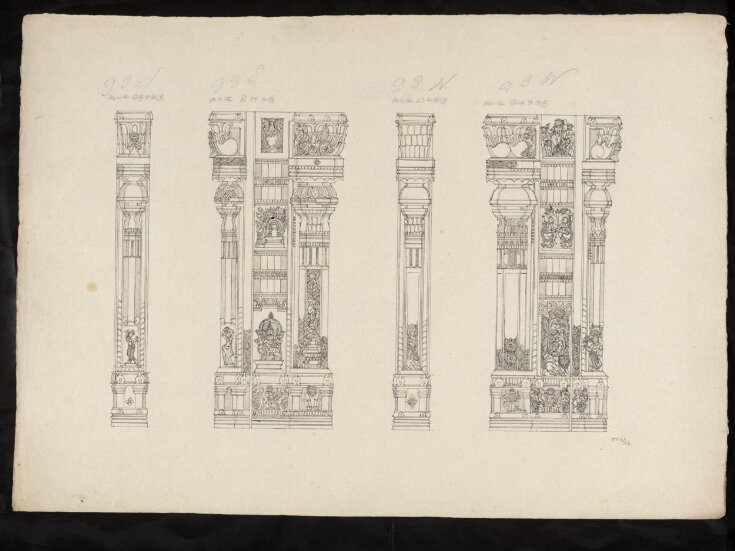 Architectural drawing of Tirumala Nayak at Madura, top image