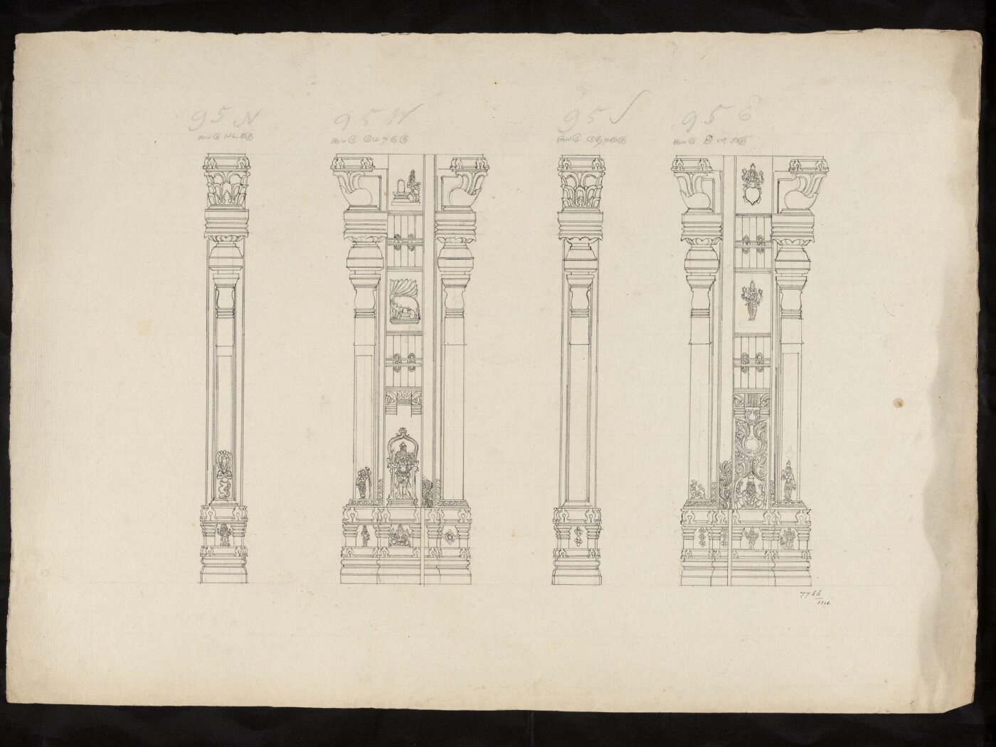 Unknown, Architectural drawing of Tirumala Nayak at Madura,