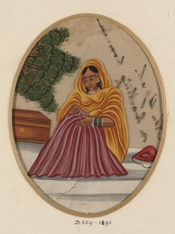 One of Fifteen drawings depicting household servants