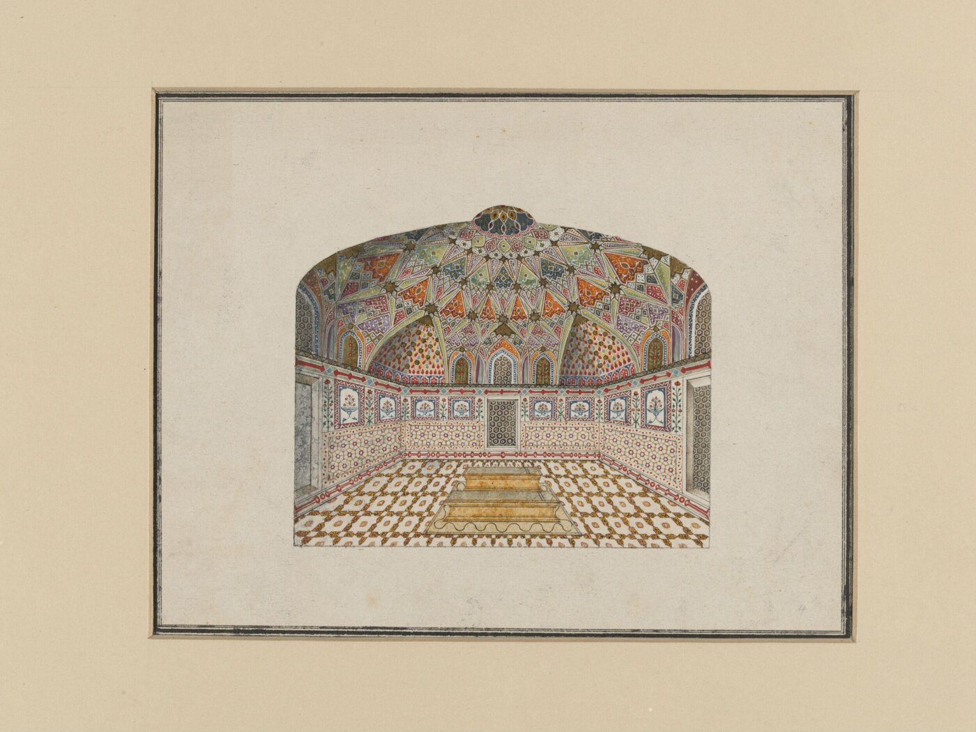 Unknown, Sixty drawings of Mughal monuments and architectural details.