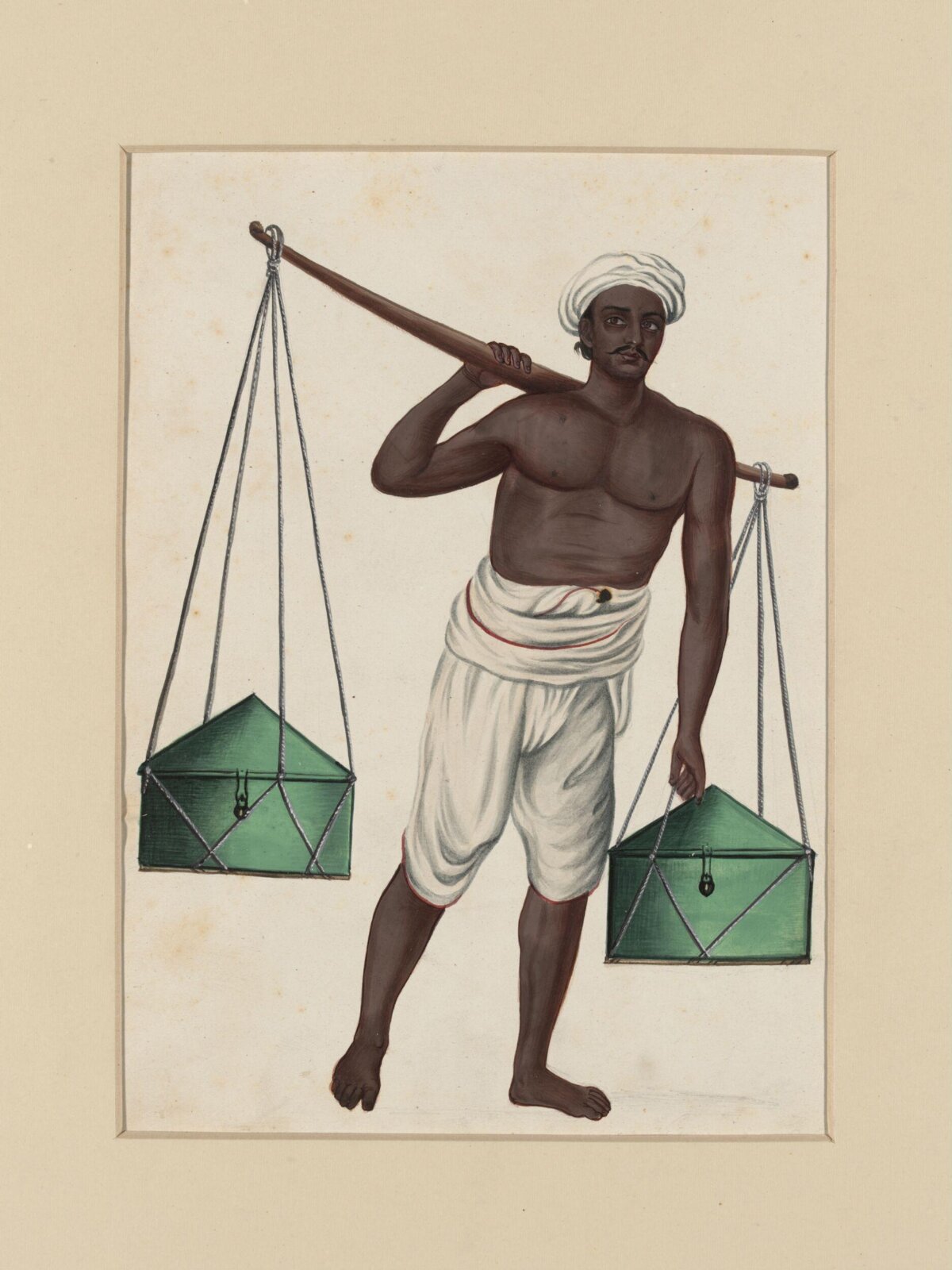 A pitara-carrier, ca. 1850