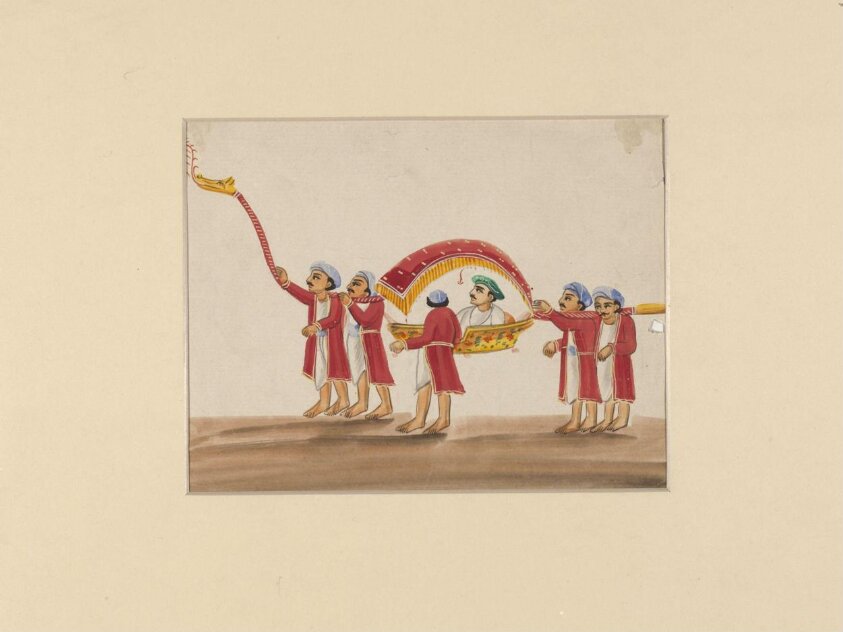 An Indian palanquin