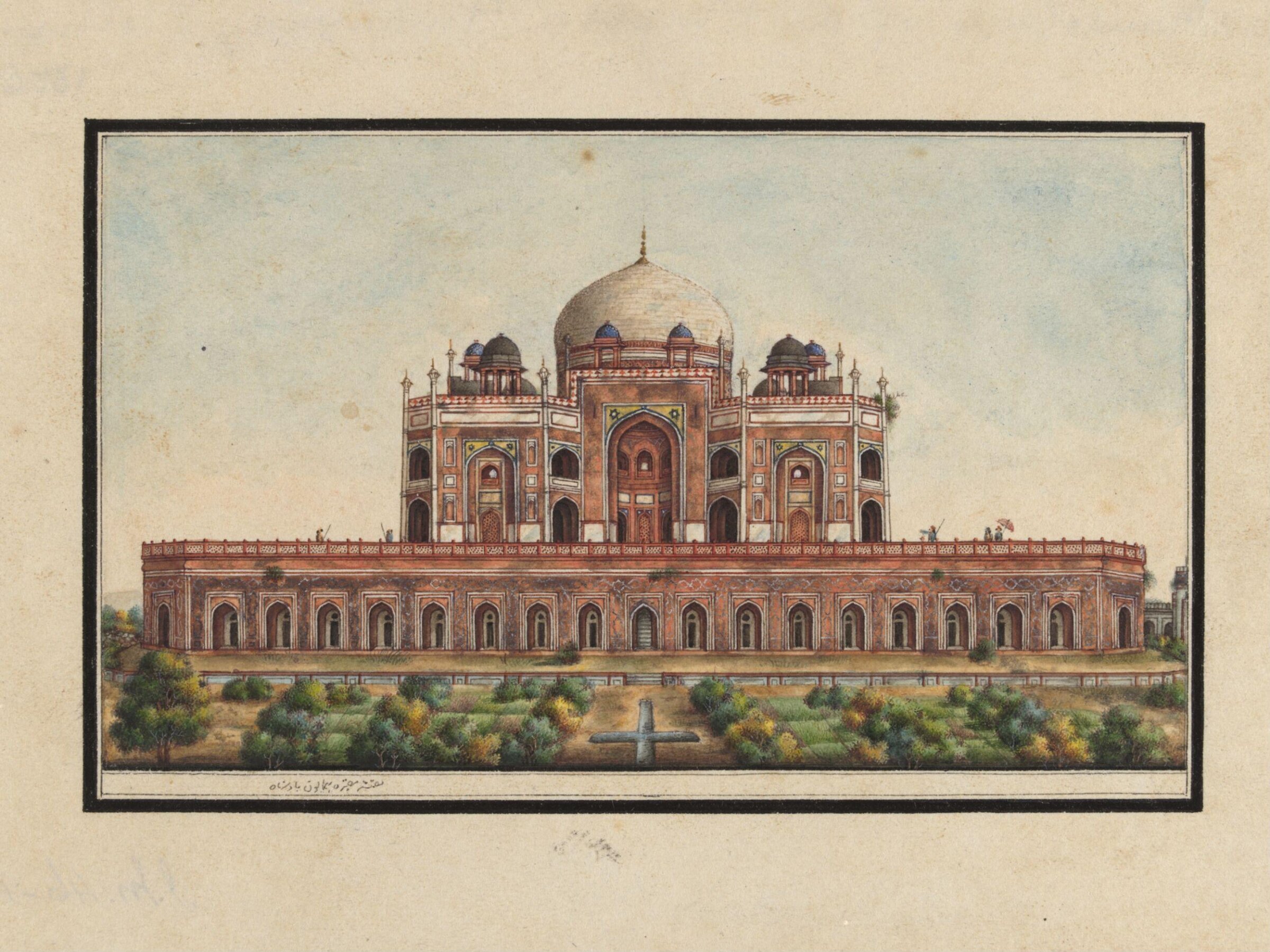 Sixty drawings of Mughal monuments and architectural details., ca.1836