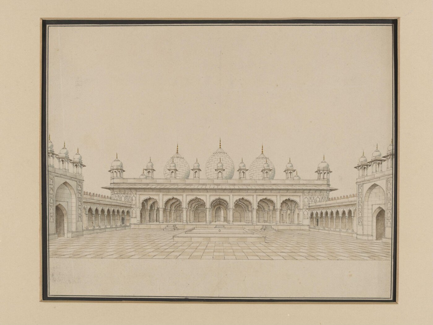 Unknown, Sixty drawings of Mughal monuments and architectural details.