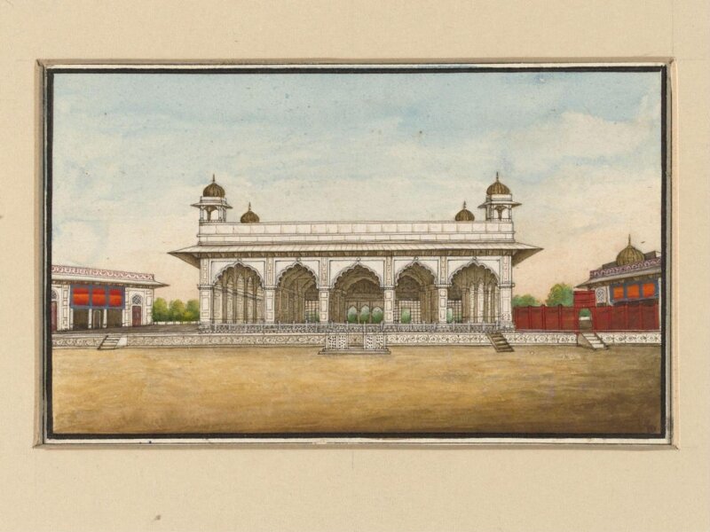 One of four drawings of Mughal architecture.