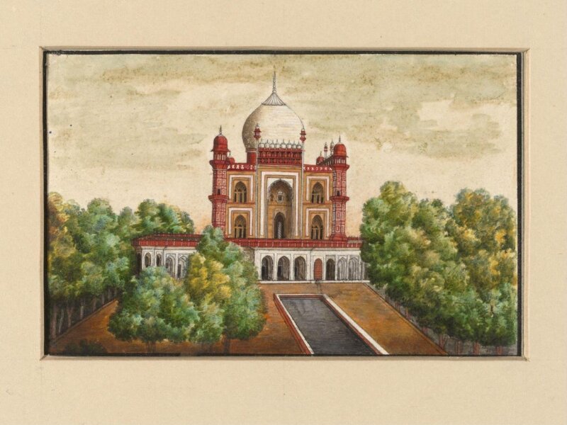 One of four drawings of Mughal architecture.