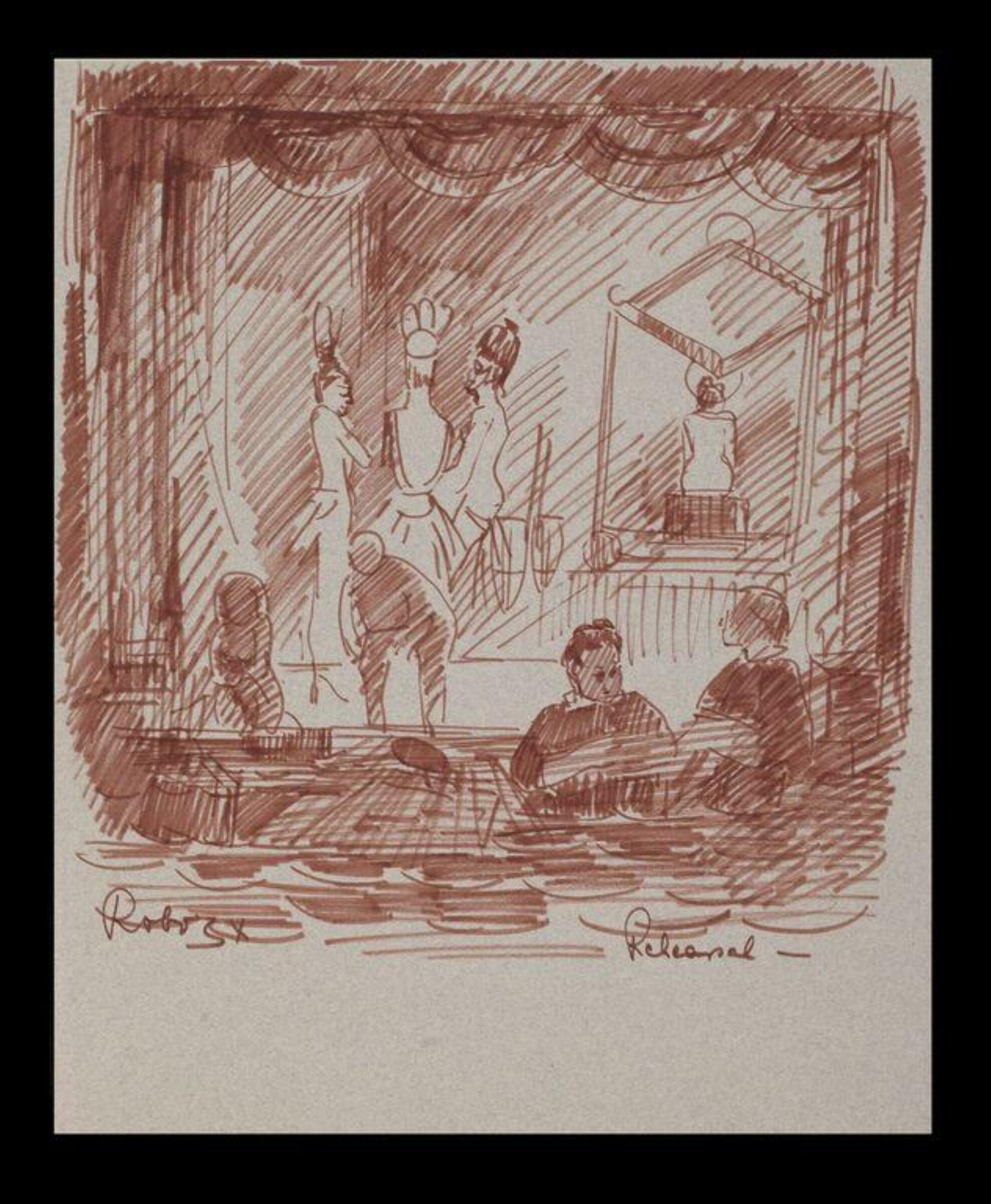 Rehearsal at the Windmill Theatre, Zsuzsi Roboz, 1964