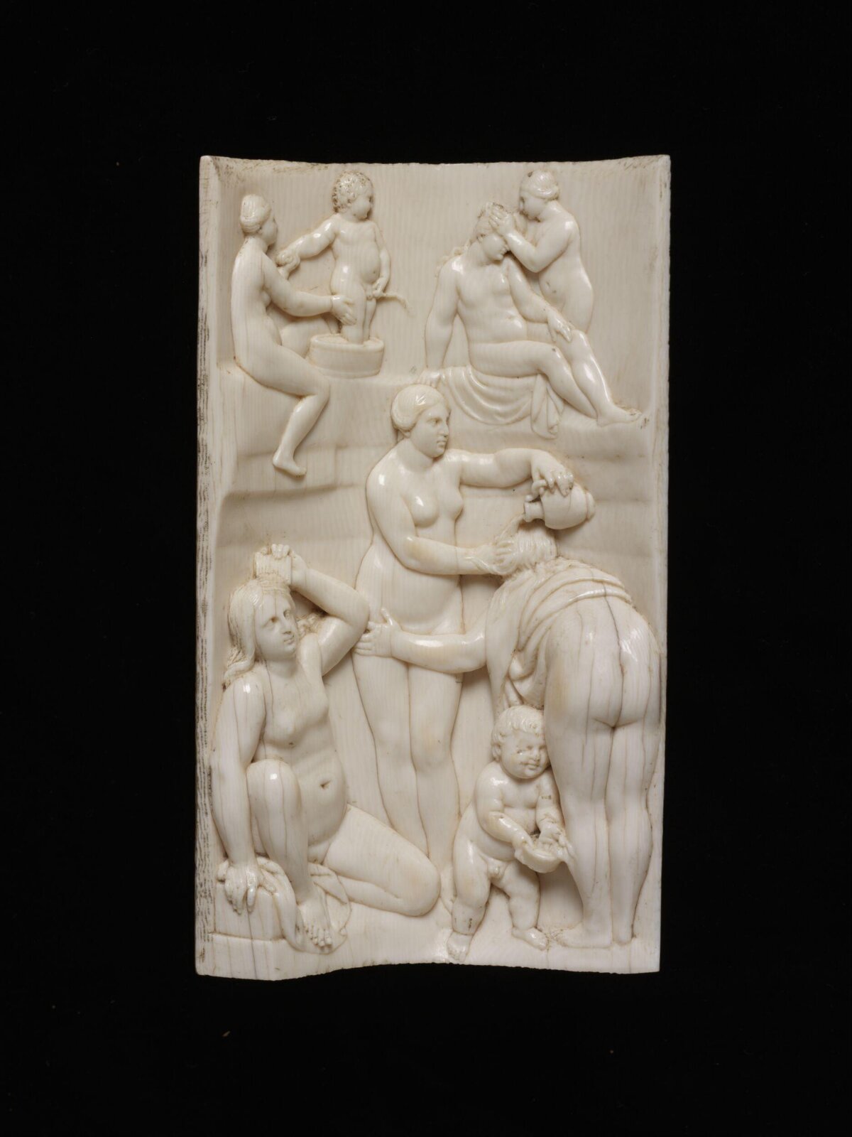 Scene in a woman's bath house, Leonhard Kern, ca. 1650