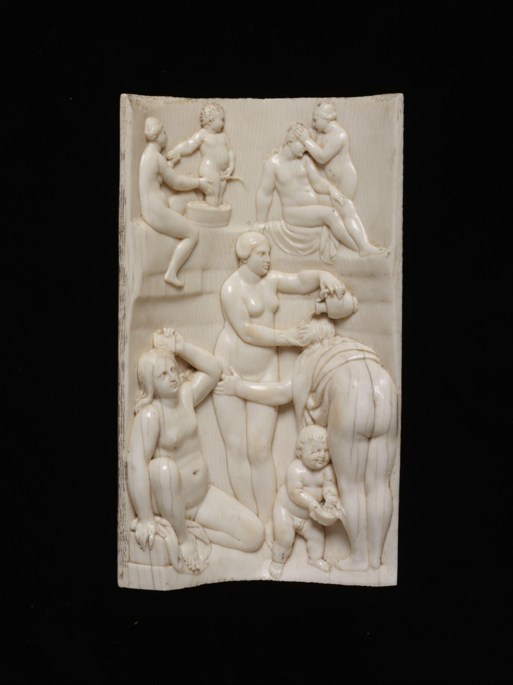 Scene in a woman's bath house, Leonhard Kern, ca. 1650