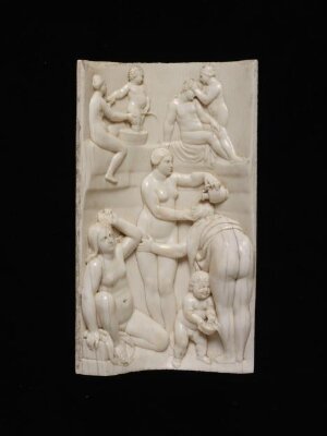 Scene in a woman's bath house, Leonhard Kern, ca. 1650