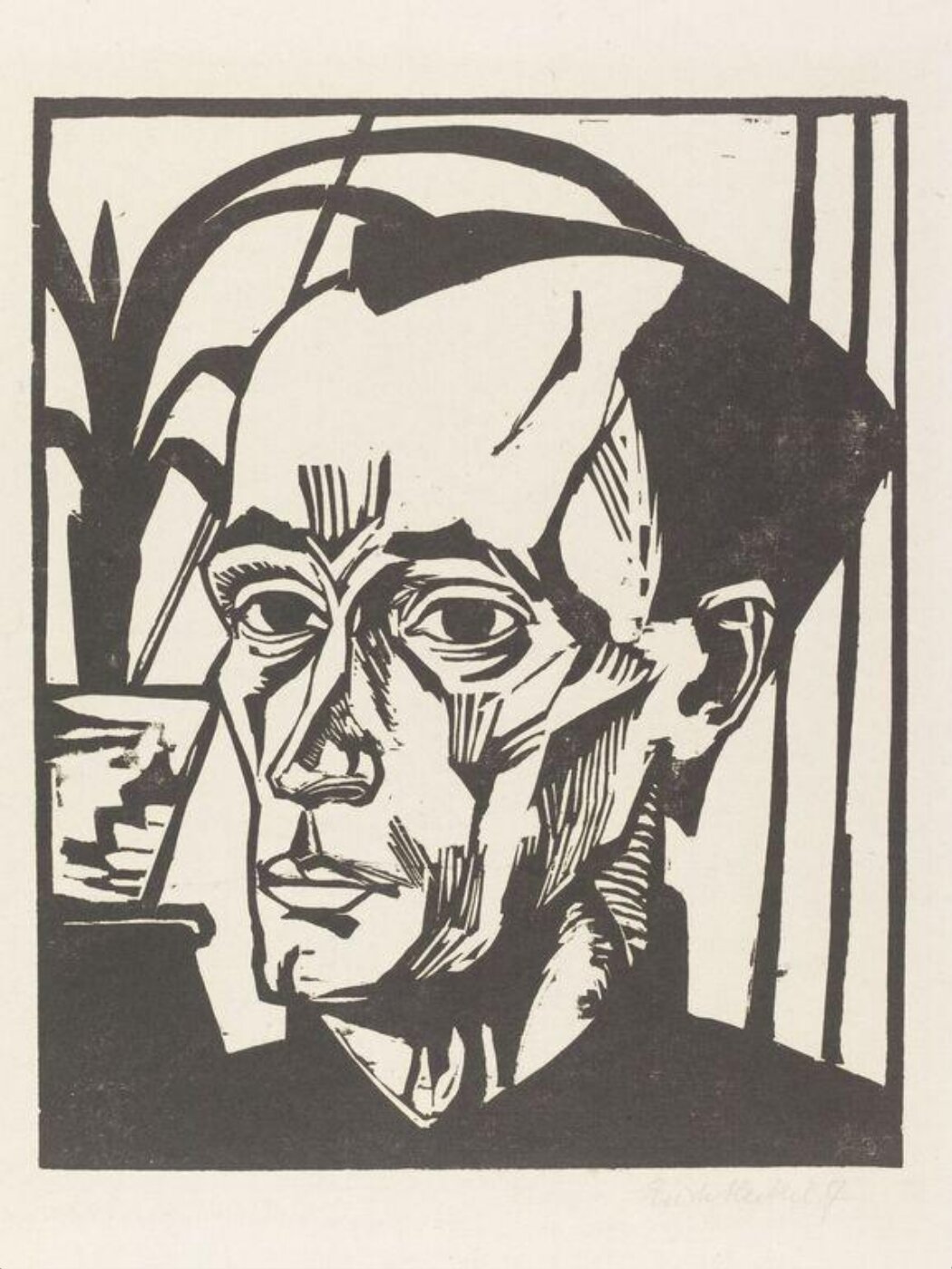 Erich Heckel, Self Portrait