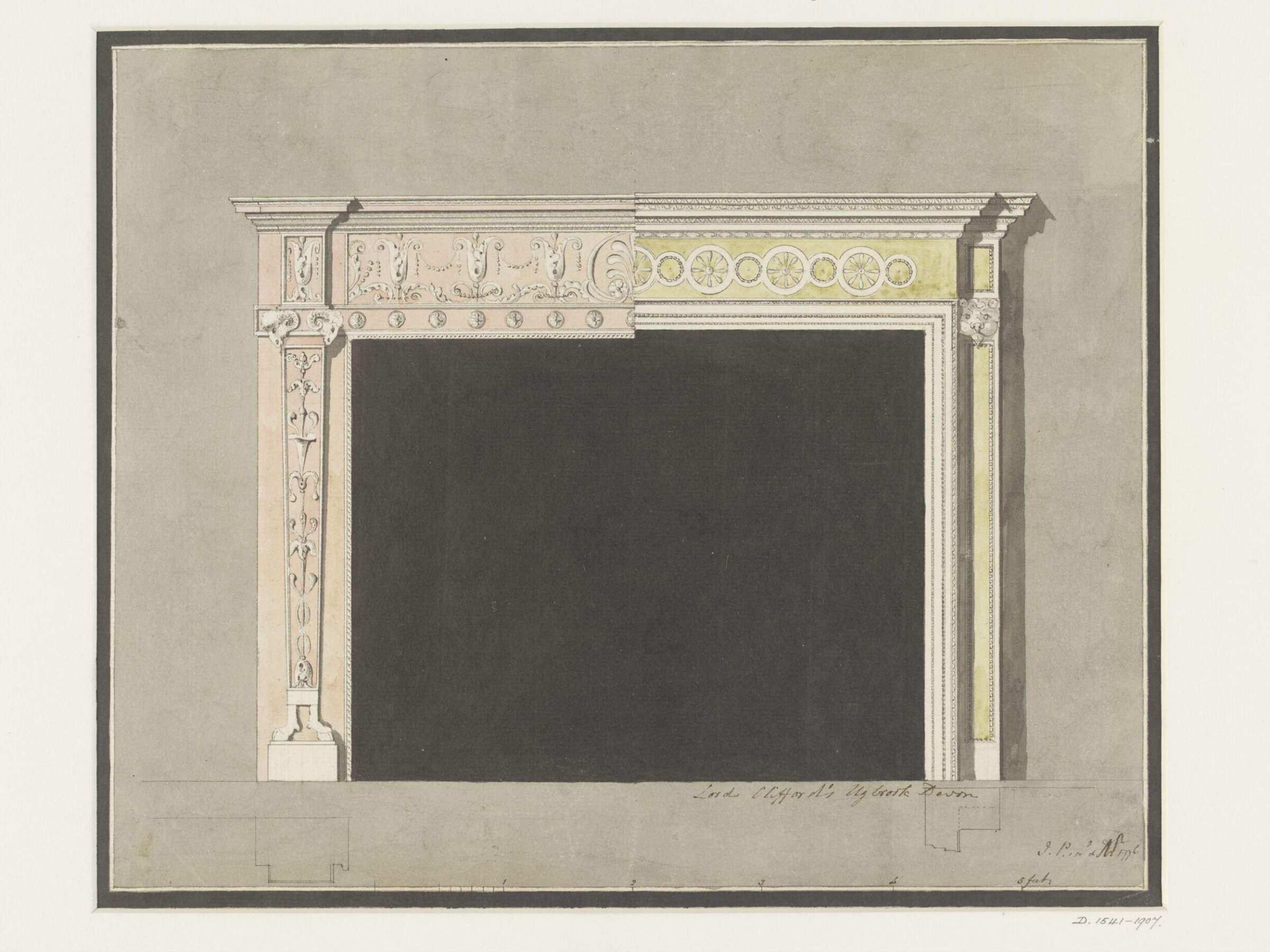 Drawing, James Paine, 1776