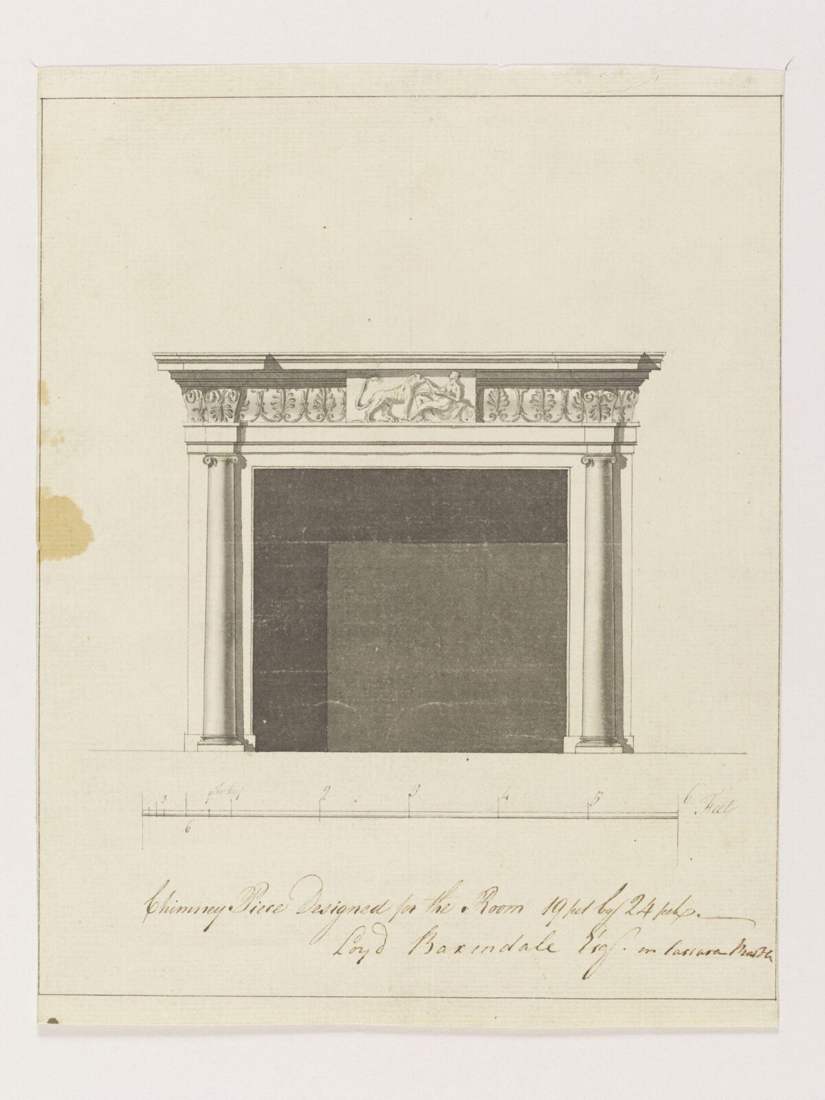 Drawing, James Paine, 1770s