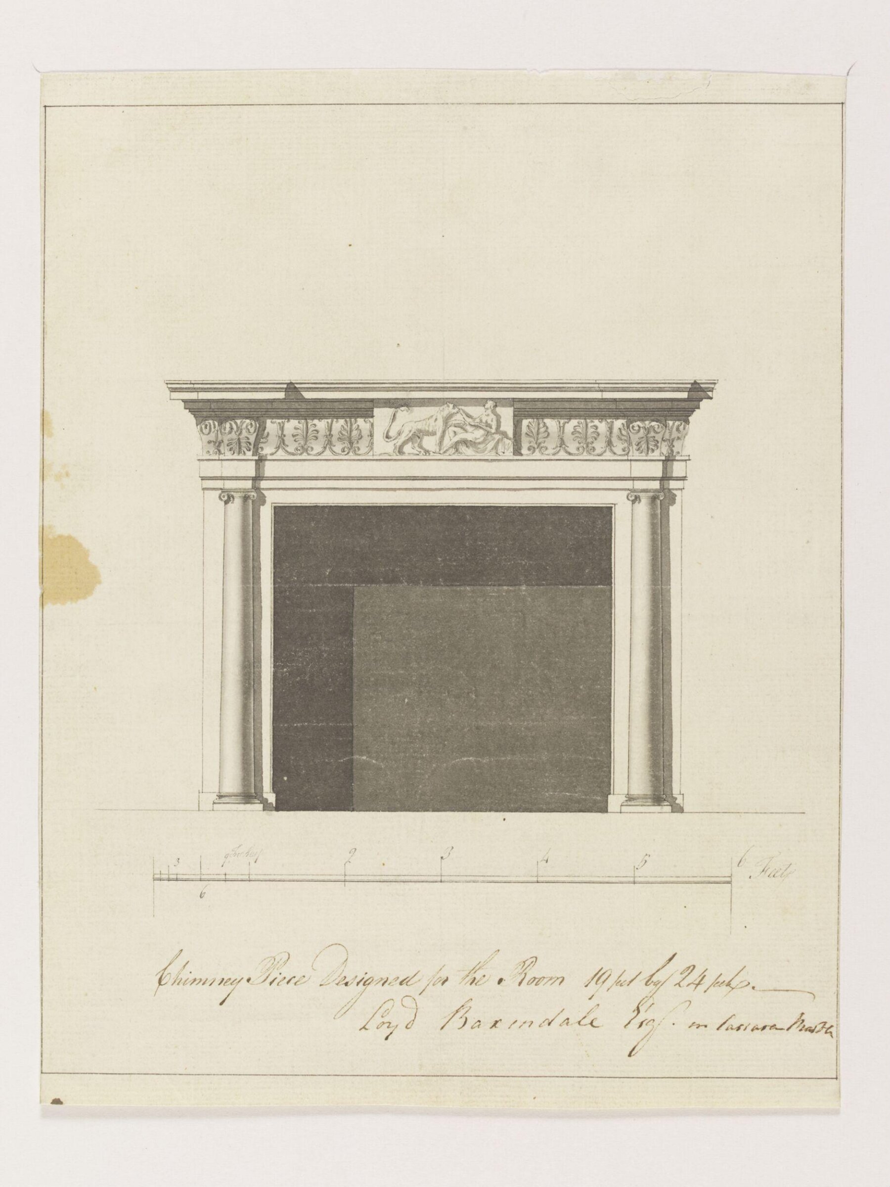 Drawing, James Paine, 1770s