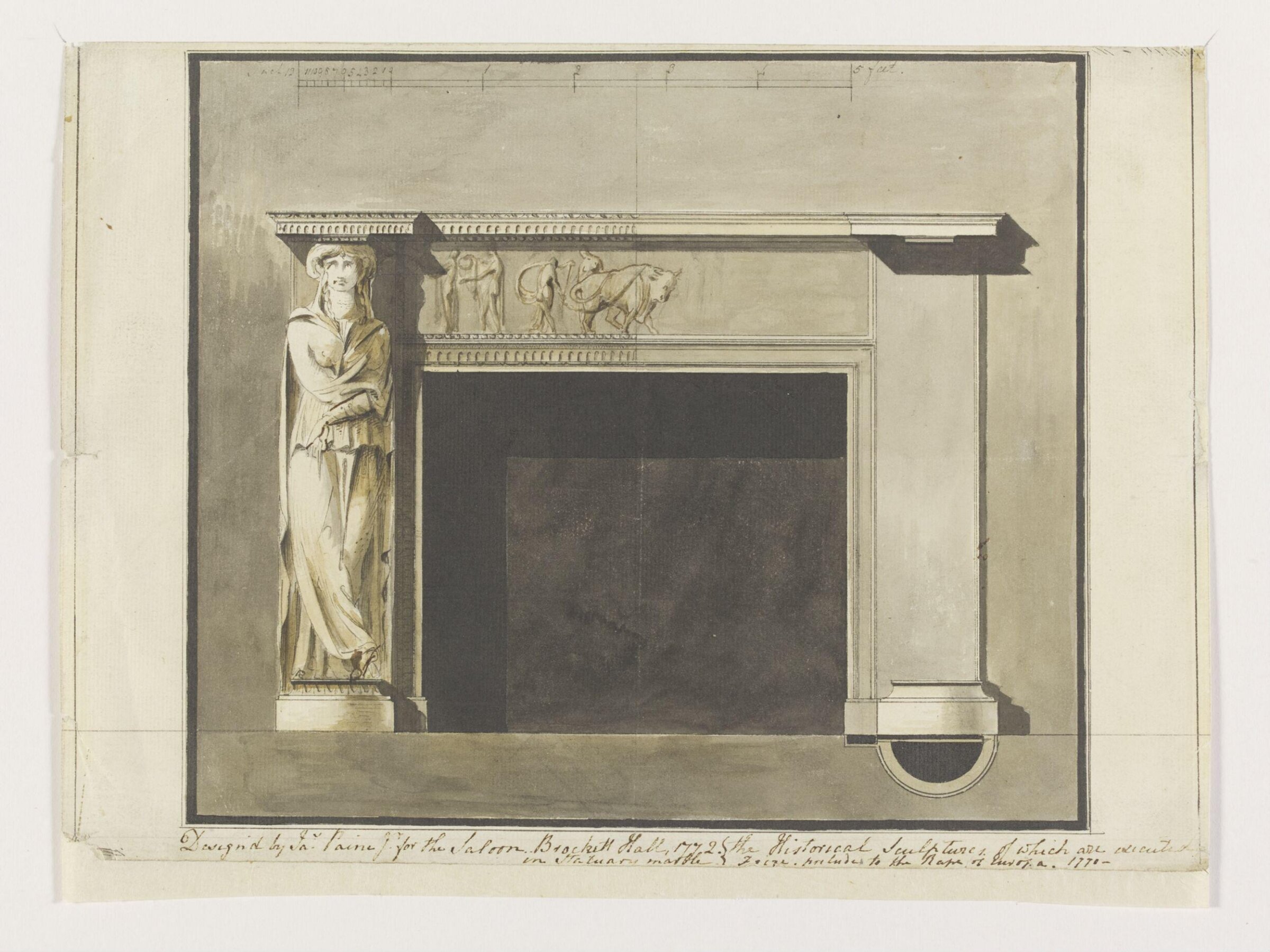 Drawing, James Paine, 1770-72