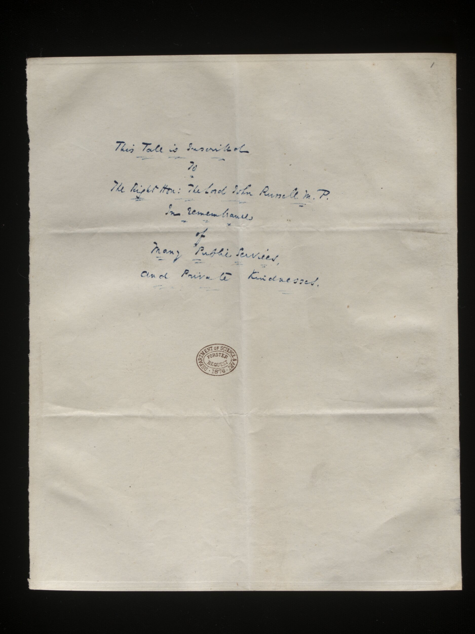 Original manuscript of A Tale of Two Cities, by Charles Dickens,  vol. 1