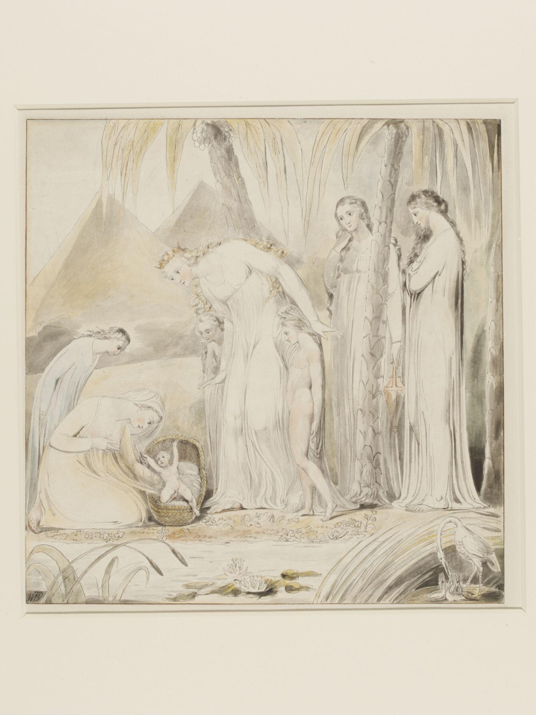 The Compassion of Pharoah's Daughter, Уильям Блейк, ок. 1805
