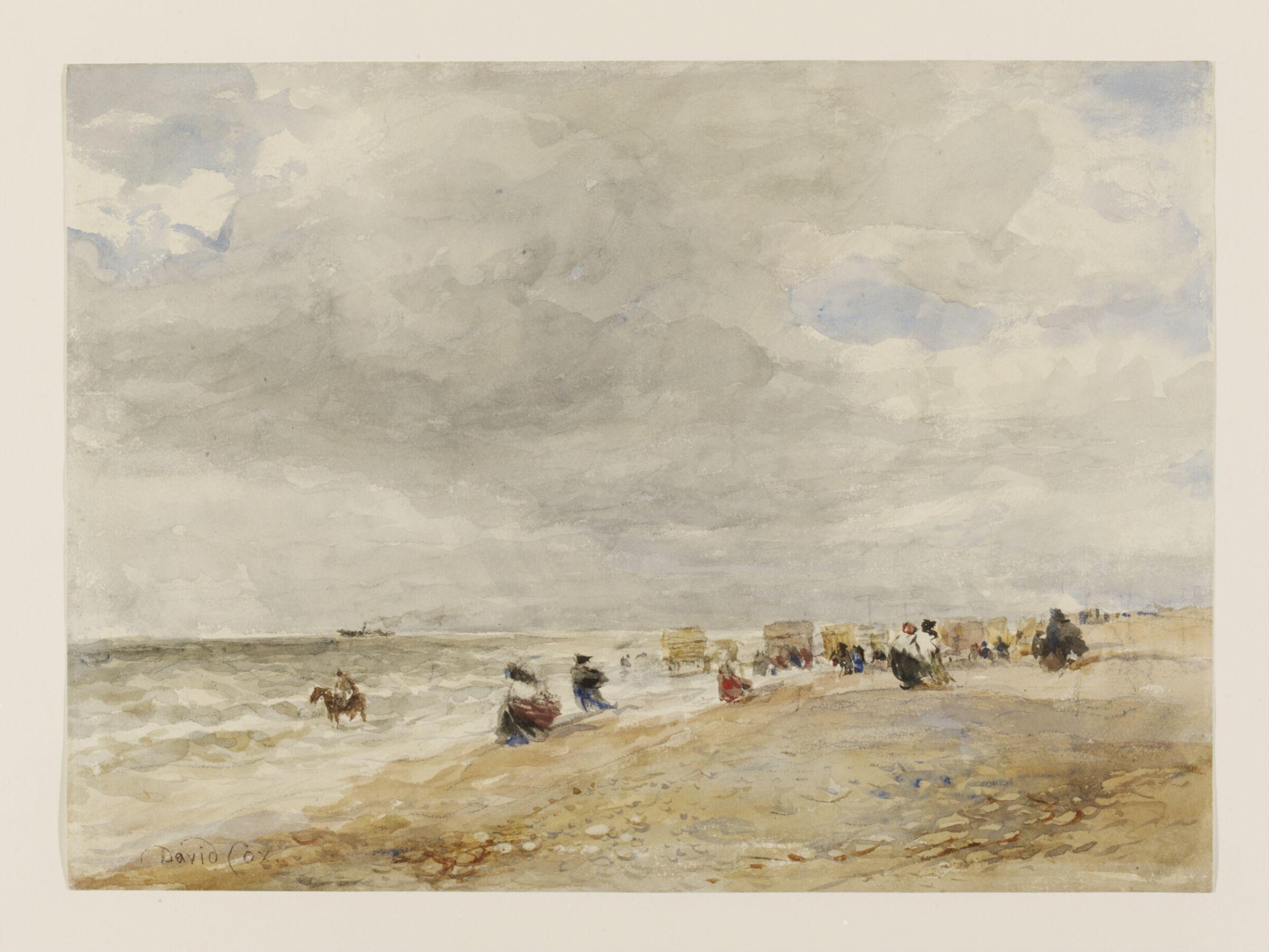 Rhyl Sands, David Cox the elder, ca. 1850