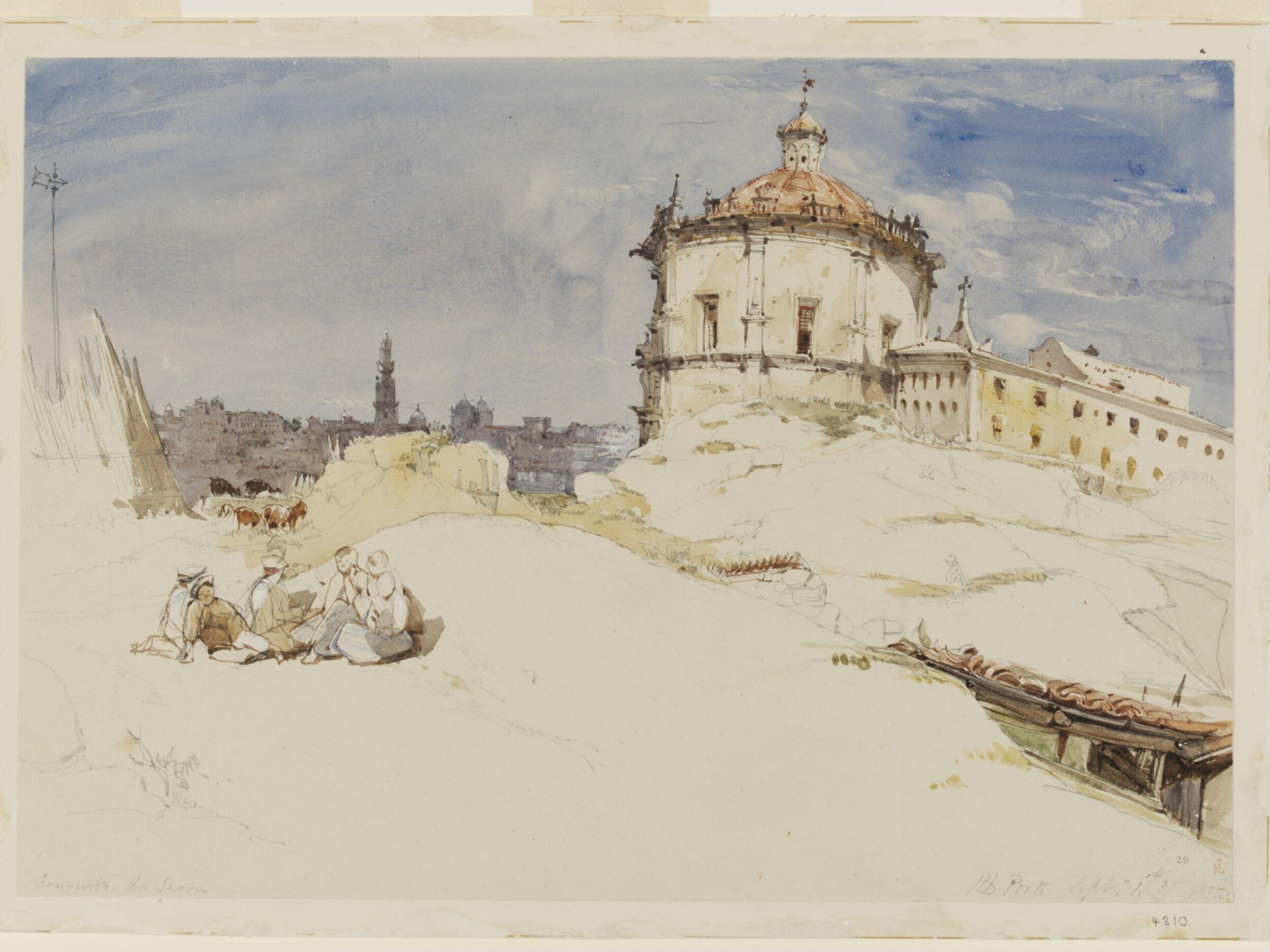 Convento da Serra, James Holland, 1837