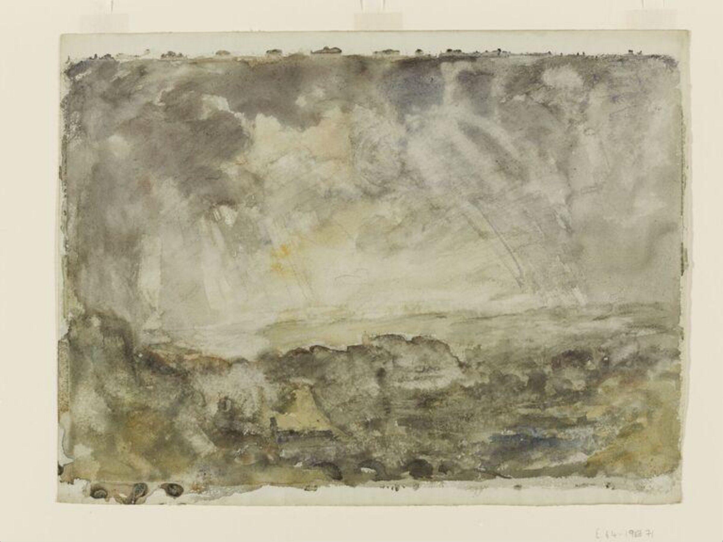 Preliminary sketch for the oil painting 'The Shower, Richmond', Philip Wilson Steer, c. 1903