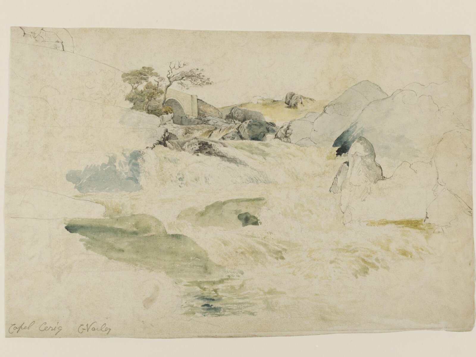 Capel Curig, Cornelius Varley, ca. 1803