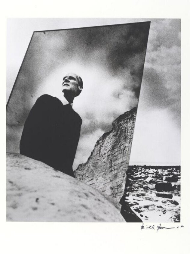 Self-Portrait with Mirror, East Sussex Coast (1966) by H. Brandt