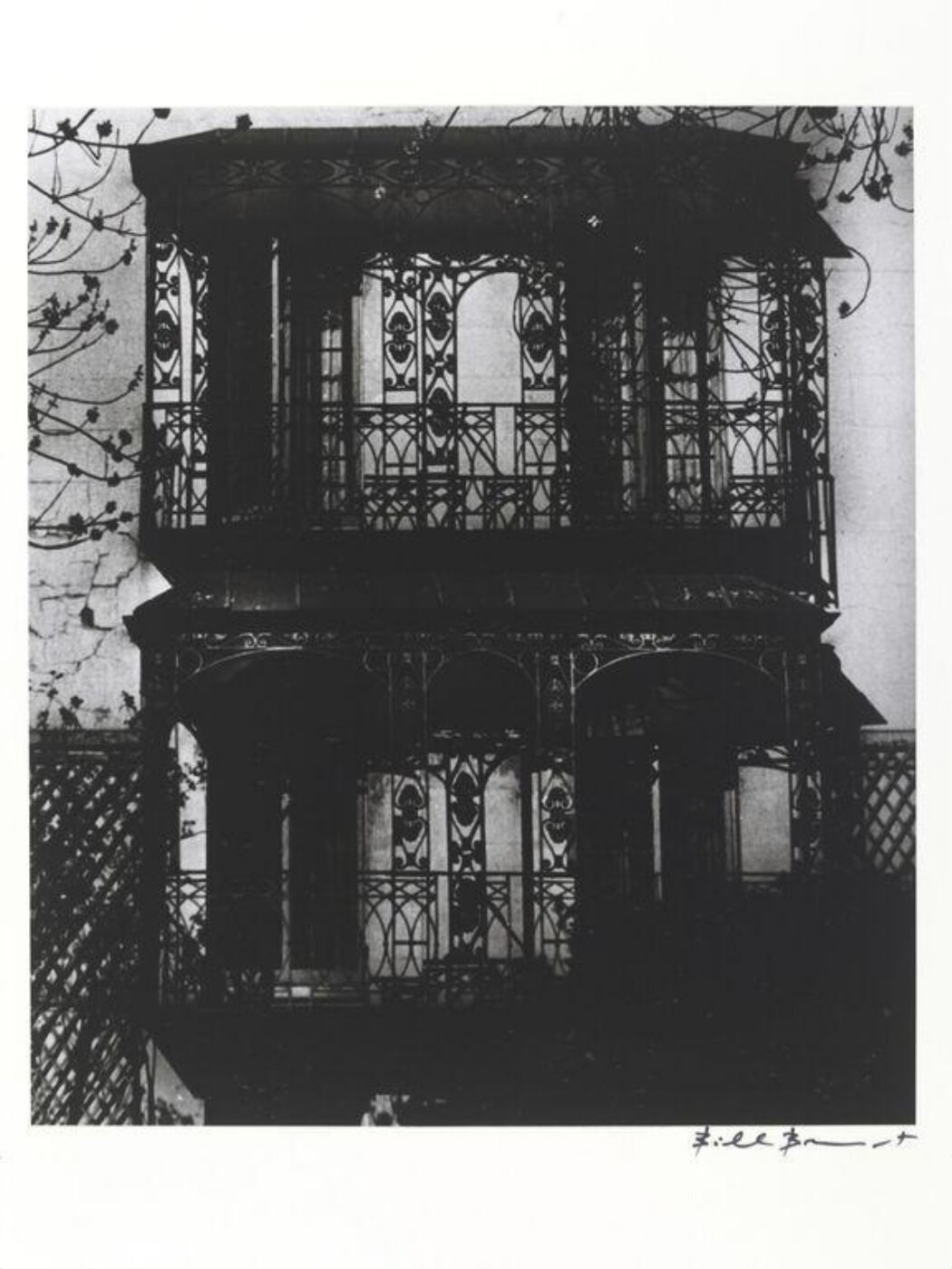 Bill Brandt, Moonlit Regency Balcony. Downshire Hill, Hampstead