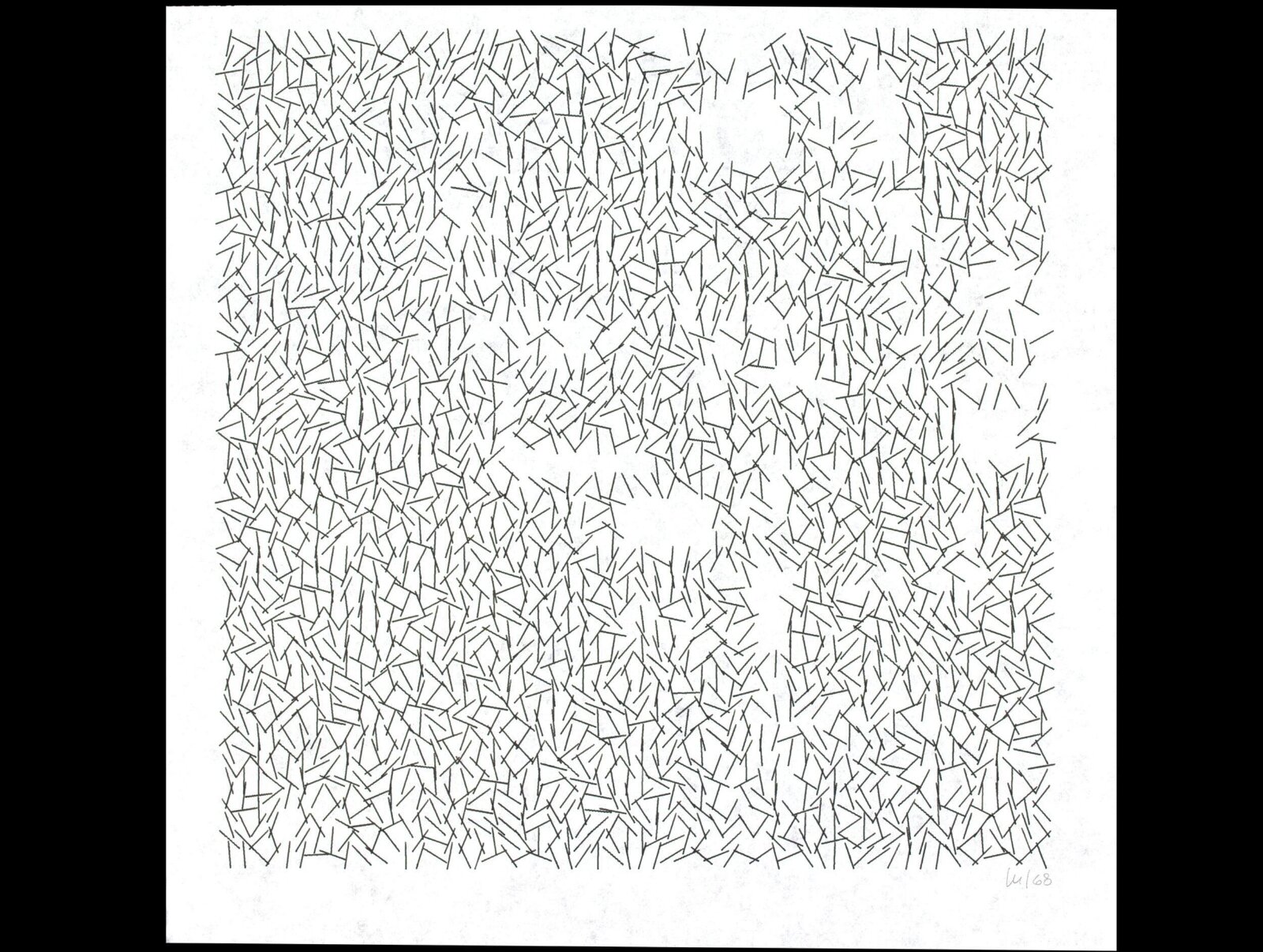 Interruptions, Vera Molnar, 1969