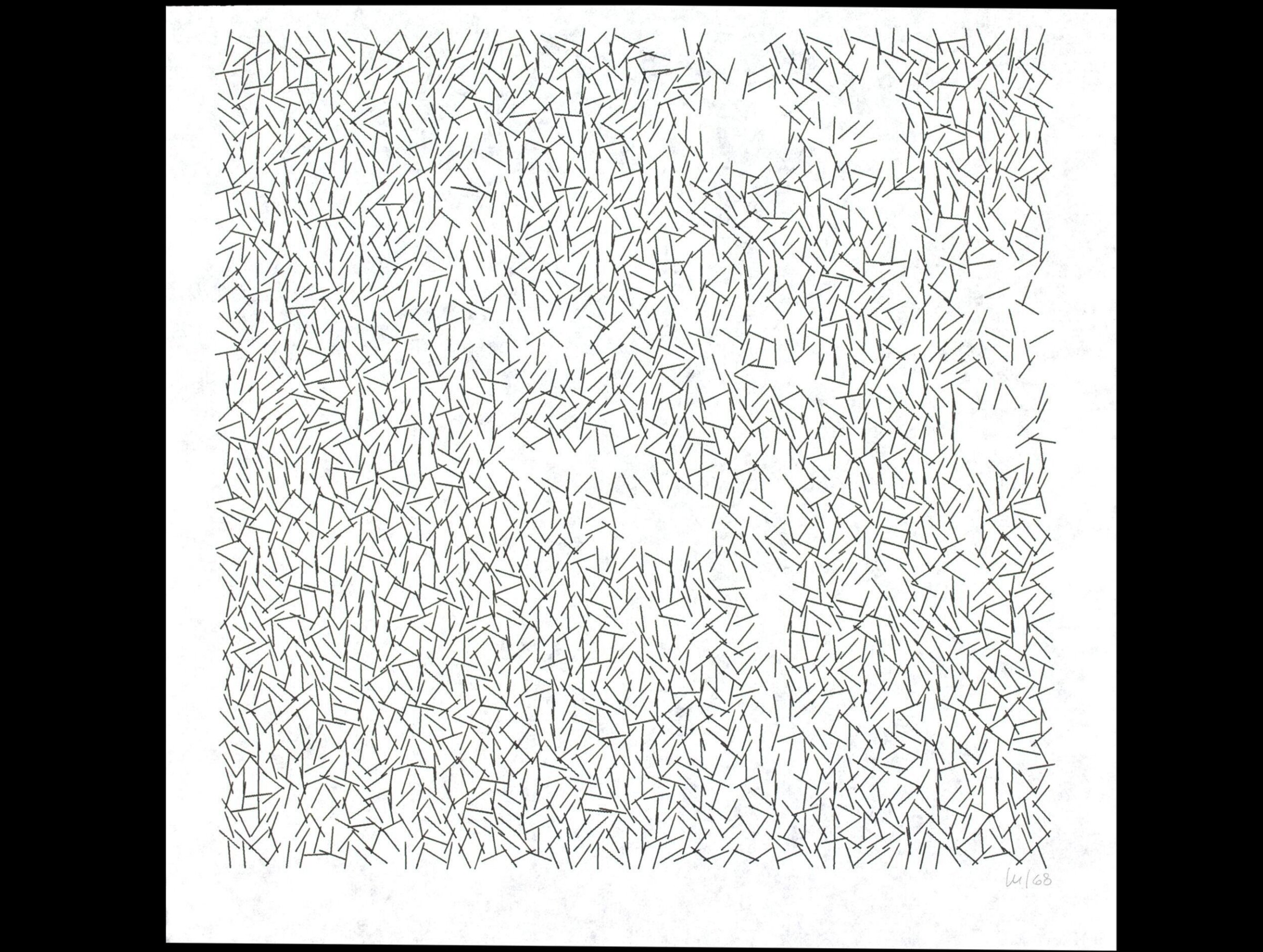 Interruptions, Vera Molnar, 1969