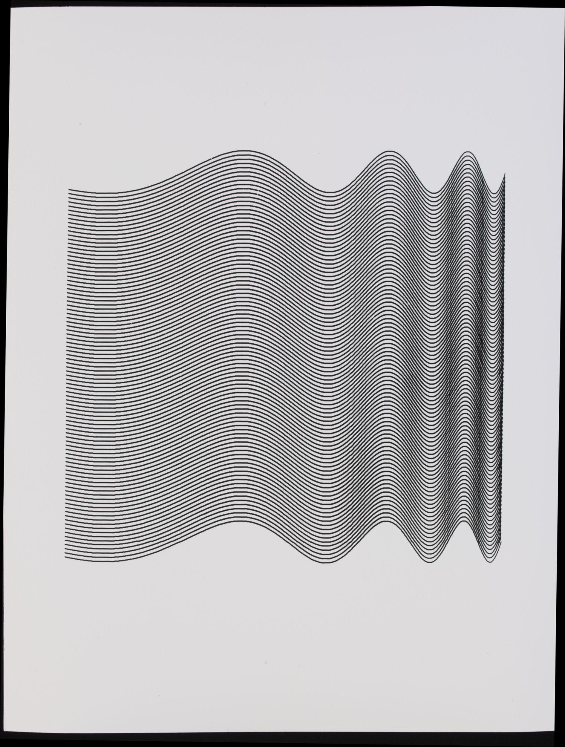 Ninety Parallel Sinusoids with Linearly Increasing Period