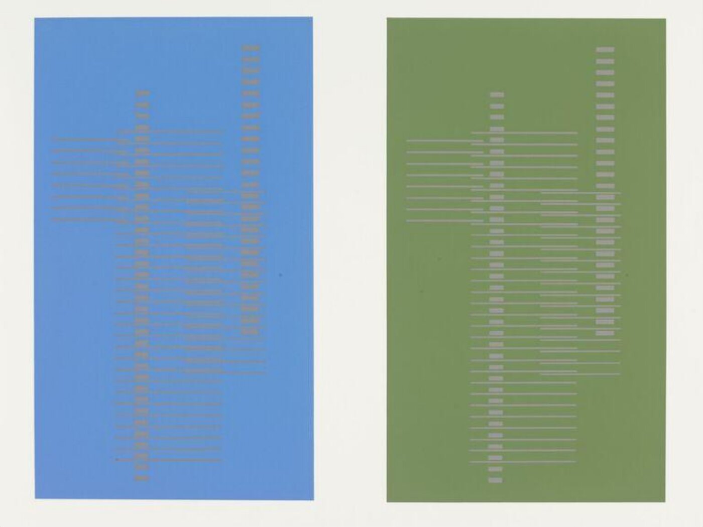 Josef Albers, Plate 5 from the portfolio of 33 entitled 'Formulation: Articulation I'.