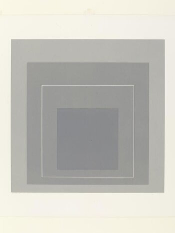 Plate II from the suite of eight plates entitled White Line Squares (Series I)