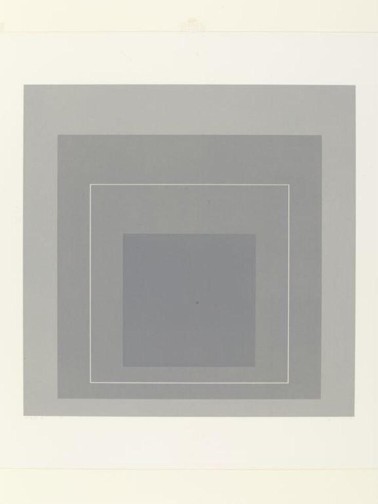 Plate II from the suite of eight plates entitled White Line Squares (Series I) image