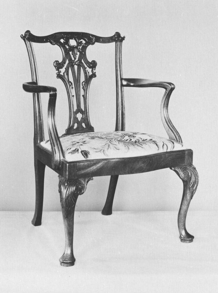 Armchair, Carved Mahogany top image