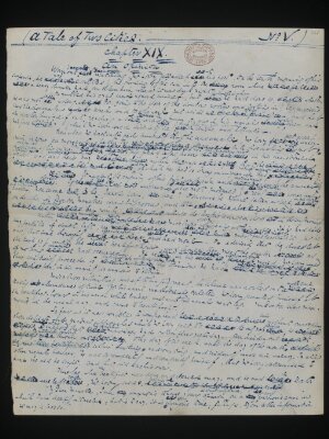 Original manuscript of A Tale of Two Cities, by Charles Dickens, vol. 3
